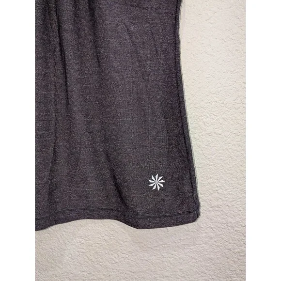 Athleta Womens Ruched V Neck Performance Tank Top Size Small Yoga Pilates - Picture 3 of 7